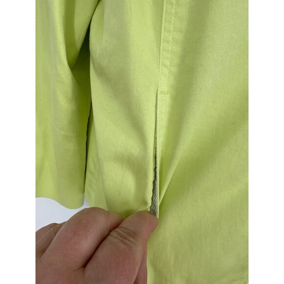 Chico's Lime Green Long Sleeve Button-Up Blazer Women's Size 2 US L - Picture 3 of 9